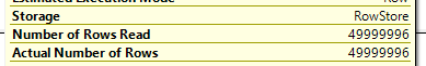 Merge Join input scan properties: 49999996 rows read and returned, only the last 4 rows of #TLarge skipped
